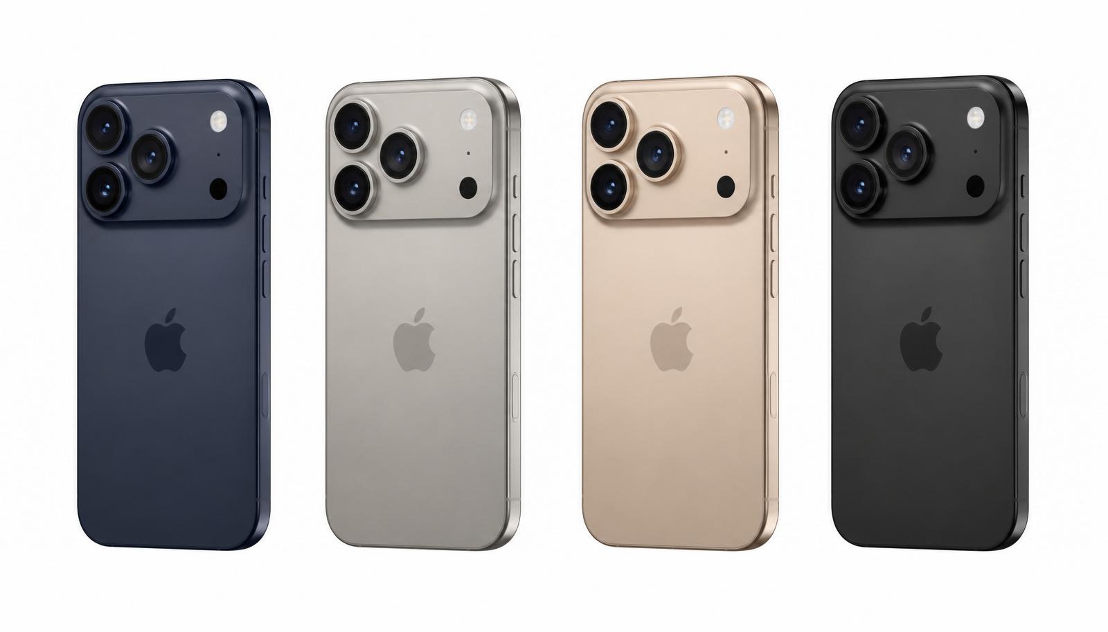 iPhone 17 em quatro cores